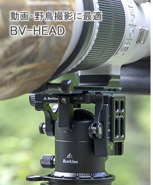 野鳥・動画に最適な雲台 BV-HEAD