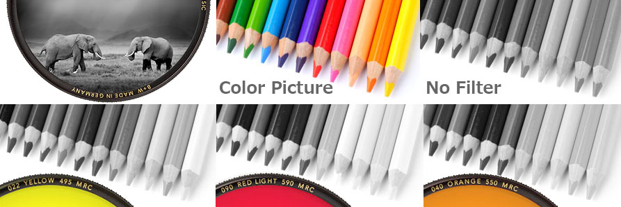 B+W モノクロフィルター