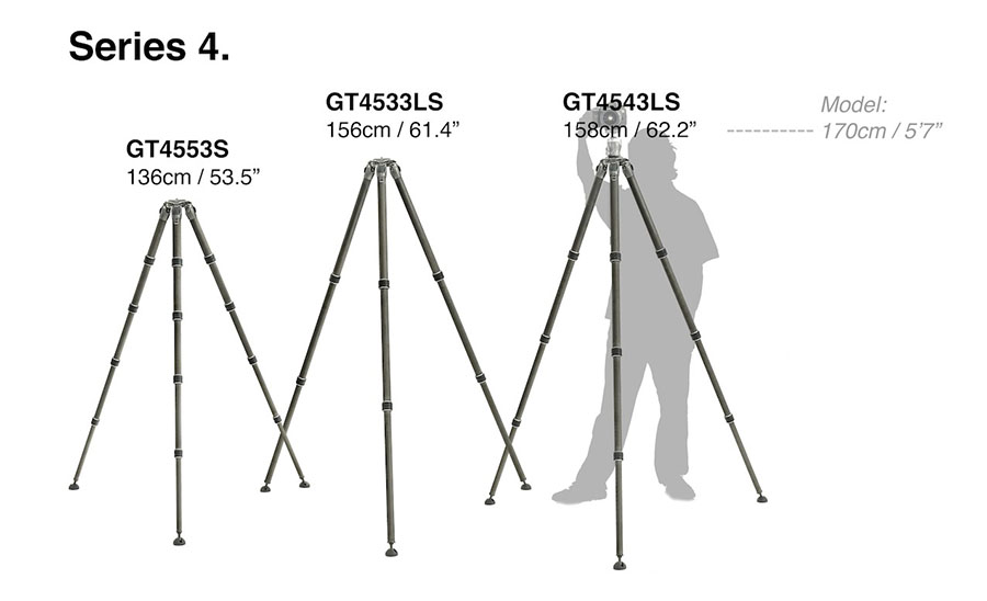三脚 :: GITZO 三脚 :: Gitzo GT4553S システマティック三脚4型5段